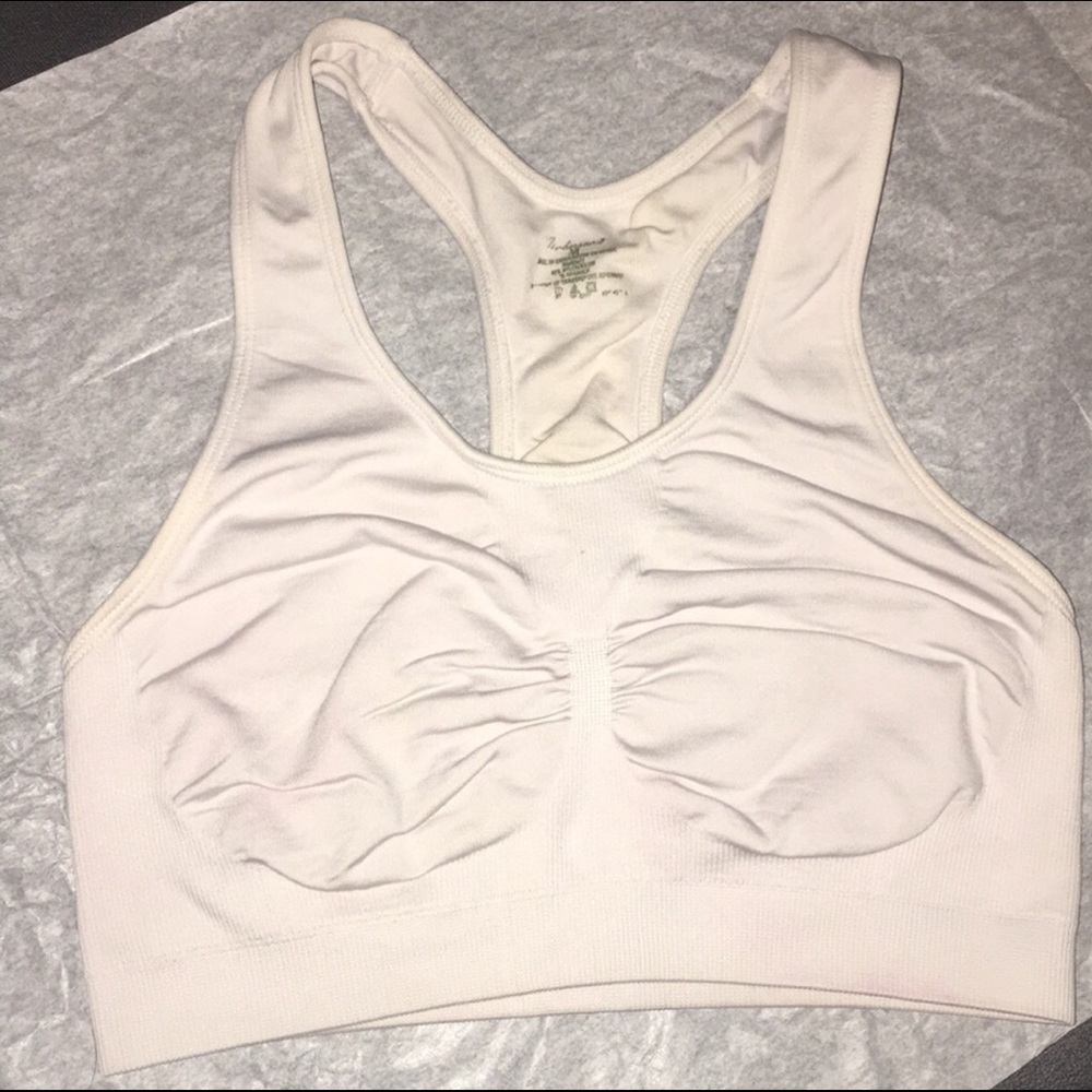 White sport bra